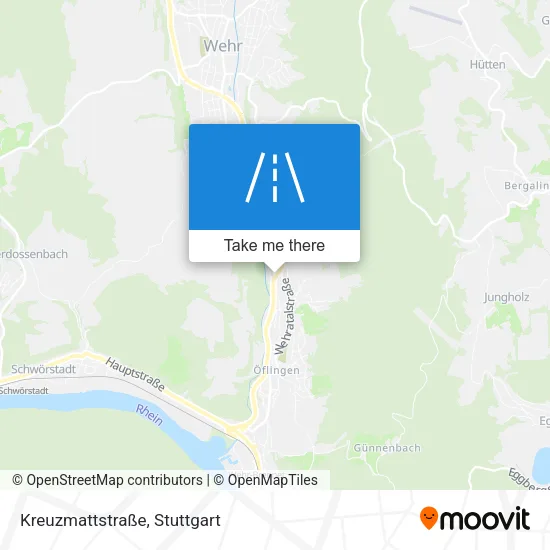 Карта Kreuzmattstraße