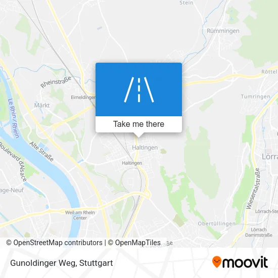 Карта Gunoldinger Weg
