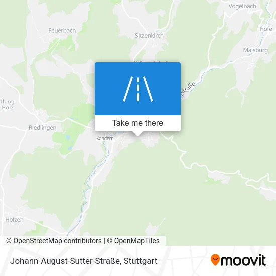 Карта Johann-August-Sutter-Straße