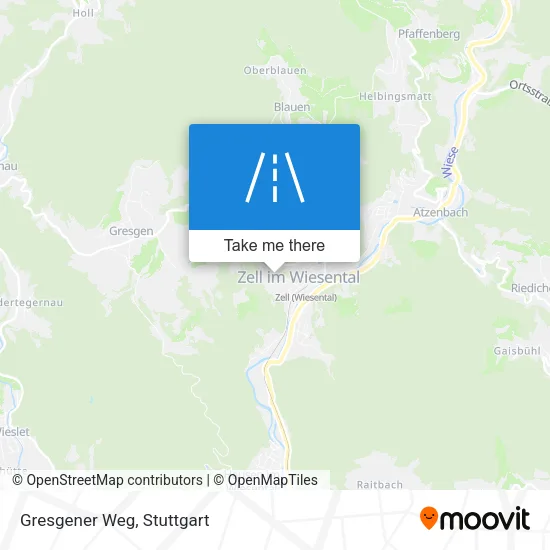 Gresgener Weg map