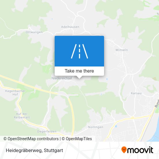 Heidegräberweg map