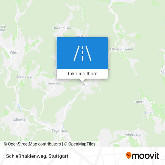 Schießhaldenweg map