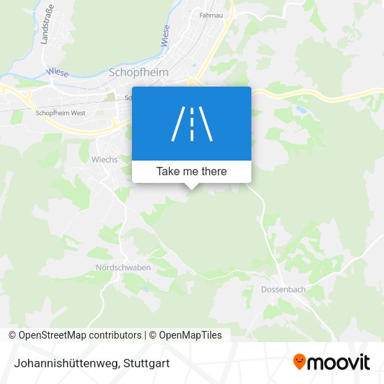 Johannishüttenweg map