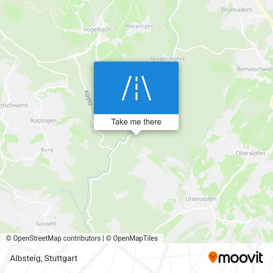 Карта Albsteig