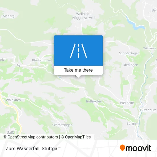 Карта Zum Wasserfall