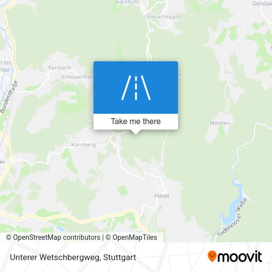 Карта Unterer Wetschbergweg