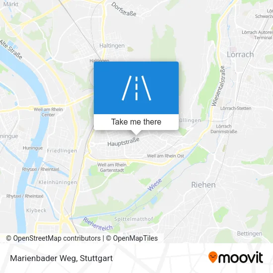 Карта Marienbader Weg