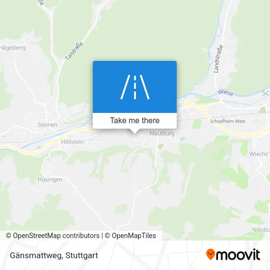 Gänsmattweg map