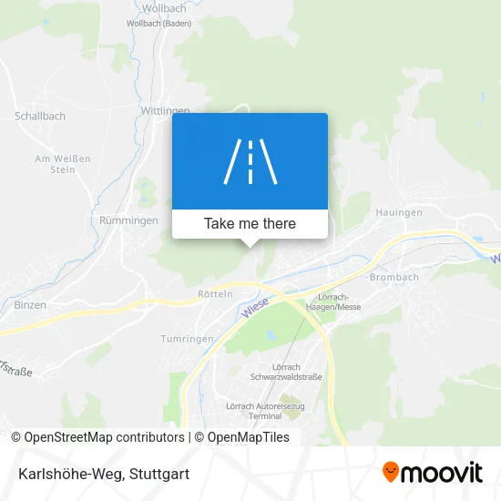 Карта Karlshöhe-Weg