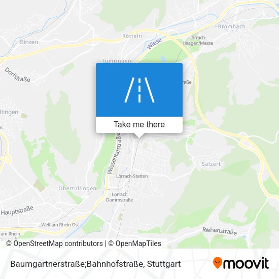 Baumgartnerstraße;Bahnhofstraße map