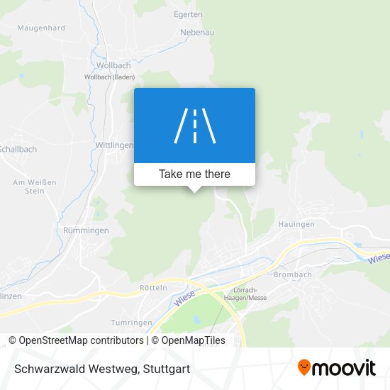 Schwarzwald Westweg map