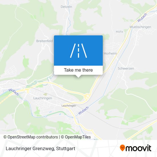 Lauchringer Grenzweg map