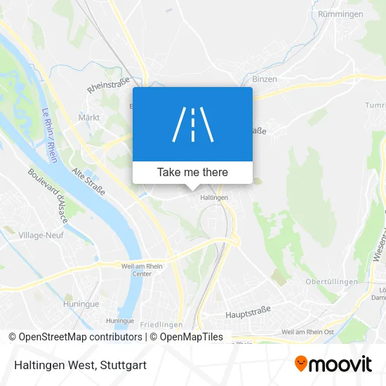 Haltingen West map