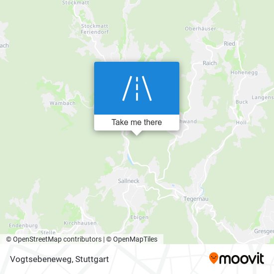 Vogtsebeneweg map