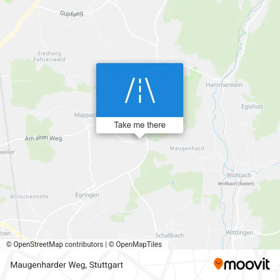 Карта Maugenharder Weg