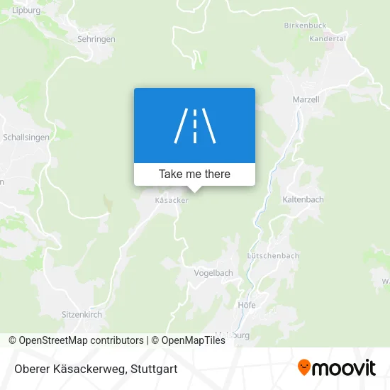 Карта Oberer Käsackerweg