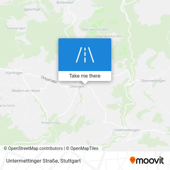 Untermettinger Straße map