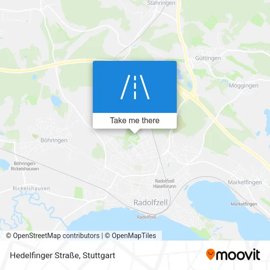Карта Hedelfinger Straße