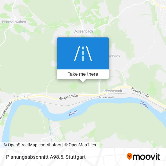 Карта Planungsabschnitt A98.5