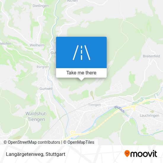 Langärgetenweg map