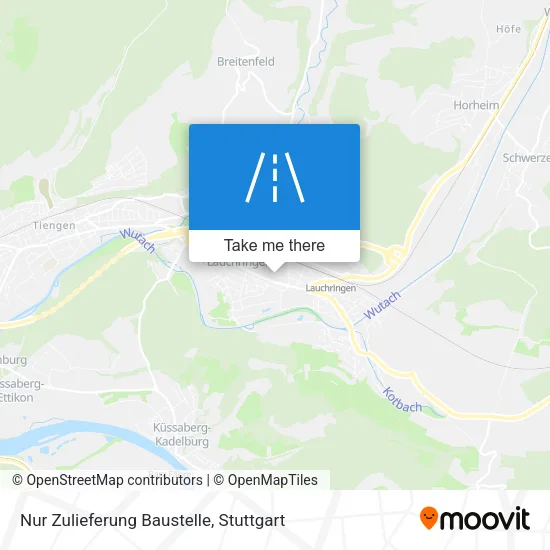 Карта Nur Zulieferung Baustelle