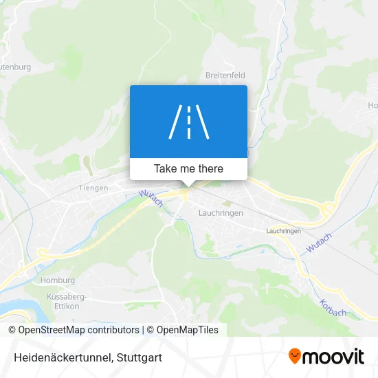 Карта Heidenäckertunnel