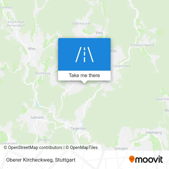 Карта Oberer Kircheckweg