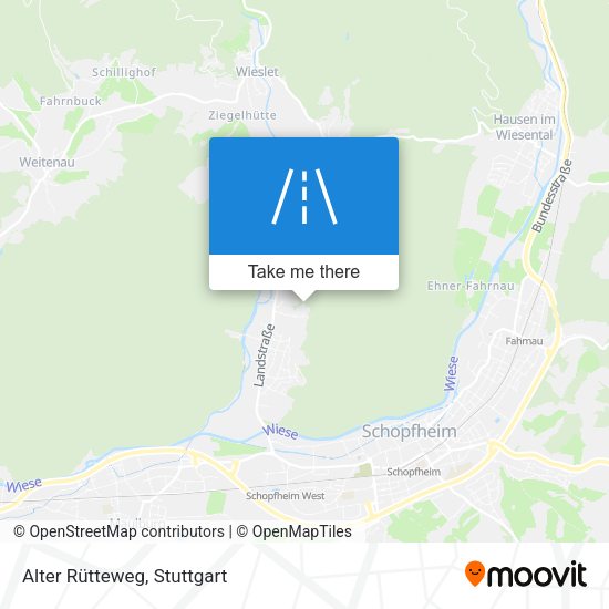 Alter Rütteweg map