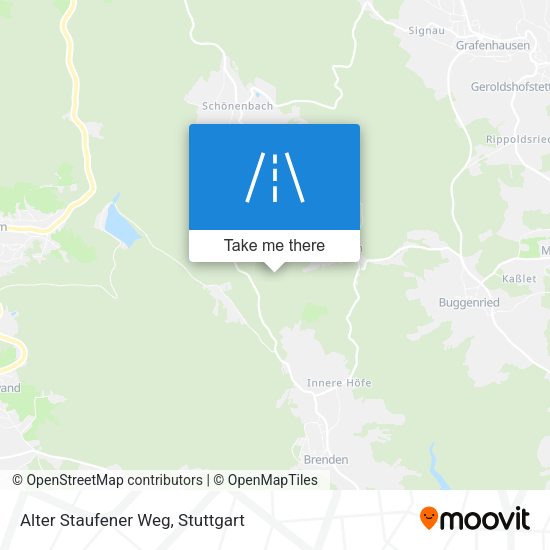 Alter Staufener Weg map