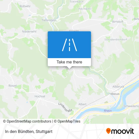 Карта In den Bündten