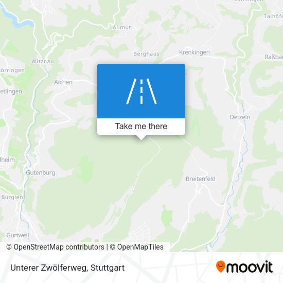 Unterer Zwölferweg map