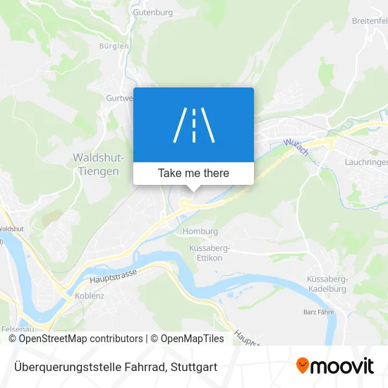 Карта Überquerungststelle Fahrrad