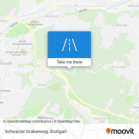 Schwarzer Grabenweg map