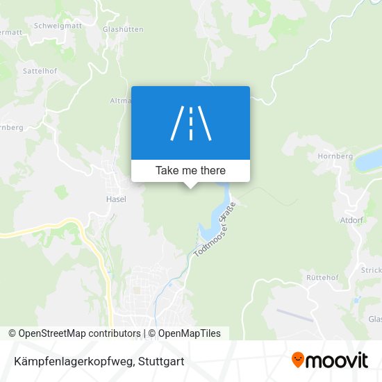 Kämpfenlagerkopfweg map