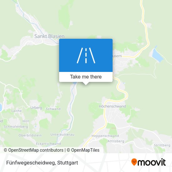 Fünfwegescheidweg map