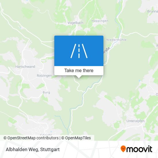 Карта Albhalden Weg