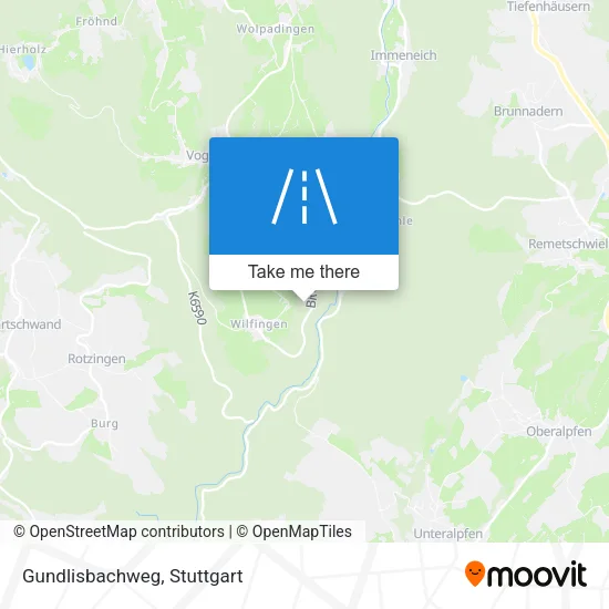 Gundlisbachweg map