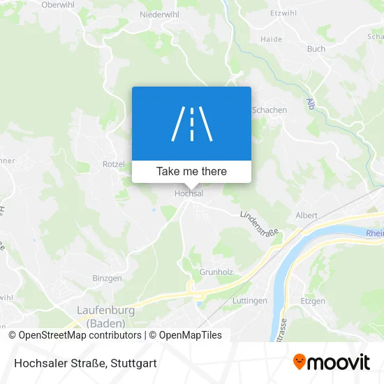 Карта Hochsaler Straße