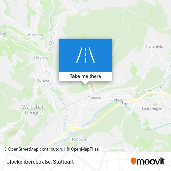 Карта Glockenbergstraße