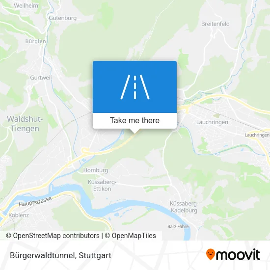 Карта Bürgerwaldtunnel