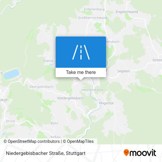 Niedergebisbacher Straße map