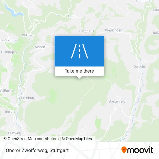 Oberer Zwölferweg map