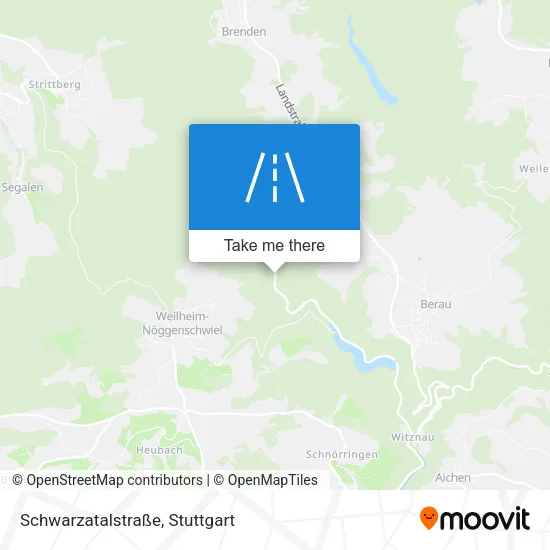 Карта Schwarzatalstraße