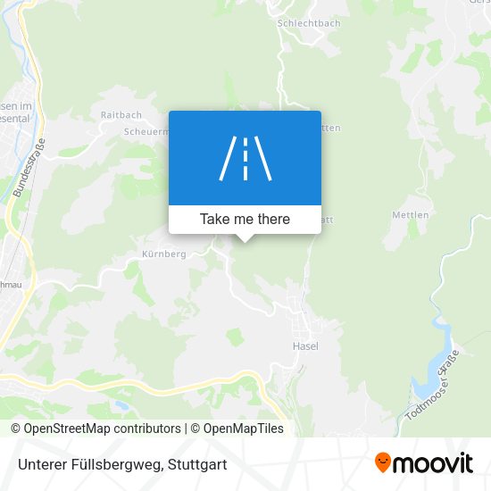 Unterer Füllsbergweg map