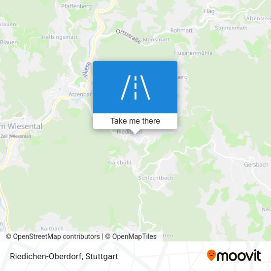 Riedichen-Oberdorf map