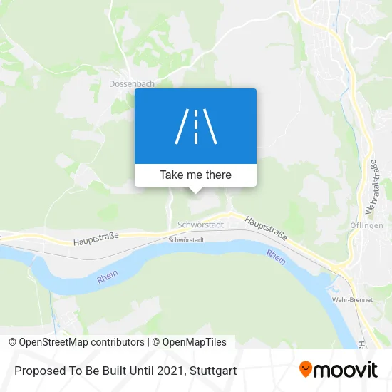 Карта Proposed To Be Built Until 2021