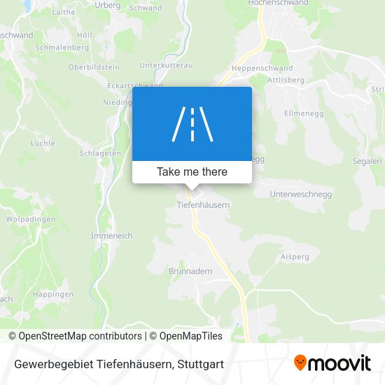 Gewerbegebiet Tiefenhäusern map