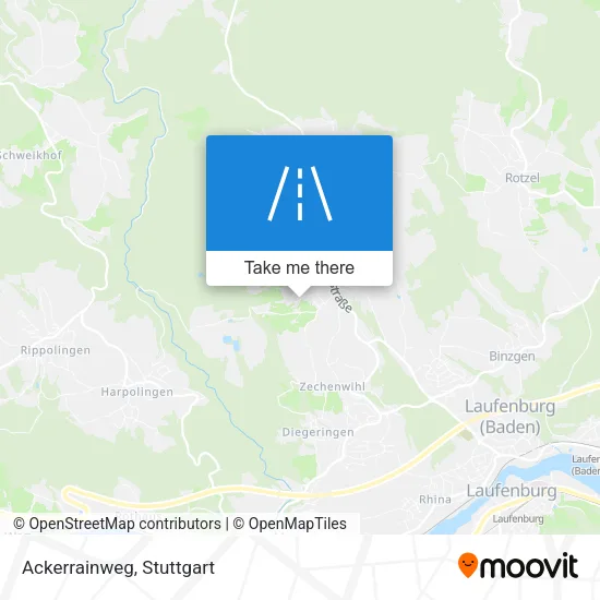 Карта Ackerrainweg