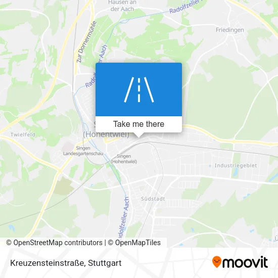 Карта Kreuzensteinstraße