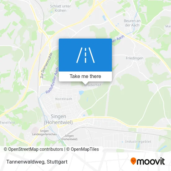 Карта Tannenwaldweg